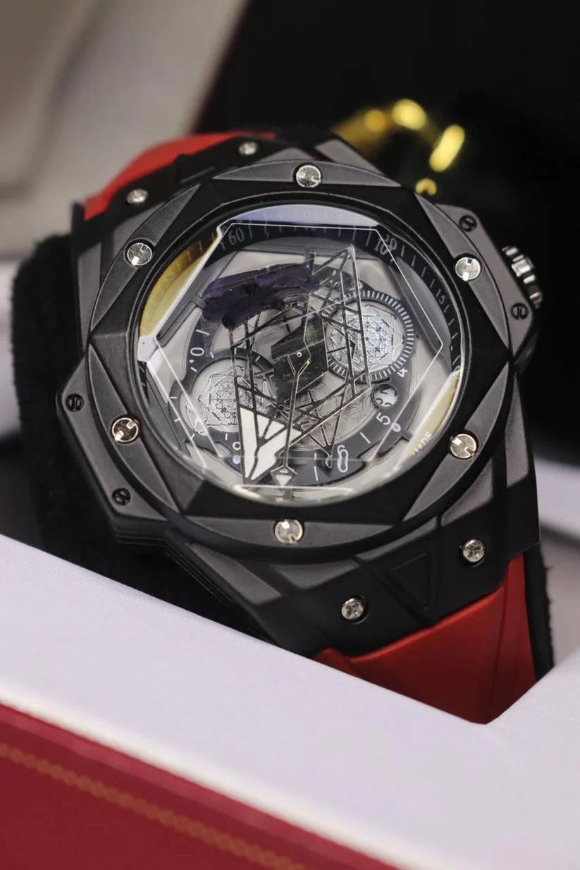 HB watch Skeleton deal with Silicon Strap