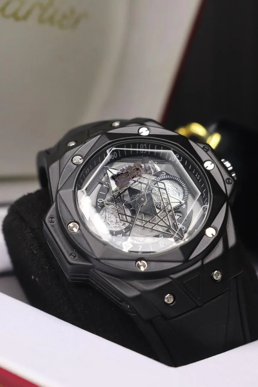 HB watch Skeleton deal with Silicon Strap