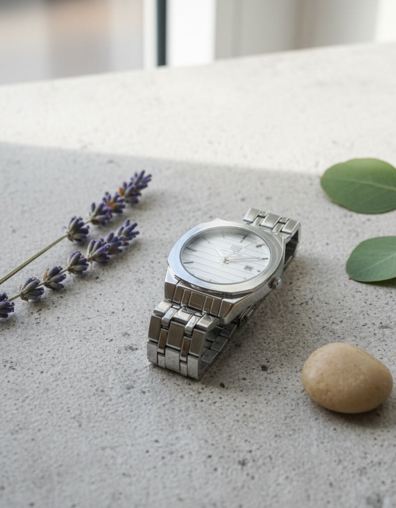 The Executive Octagon Collection of True Worth Silver, Two-Tone Gold, & Black Men's Watches