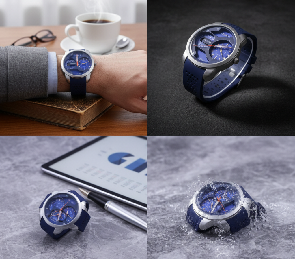 Positif Silicone Trap Mens watche