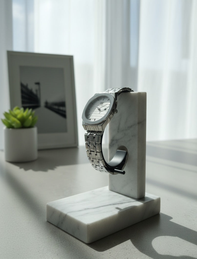 The Executive Octagon Collection of True Worth Silver, Two-Tone Gold, & Black Men's Watches