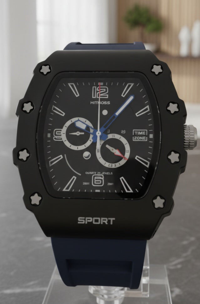 NEW Naviforce Titan Tonneau 44mm Men's Sport Watch